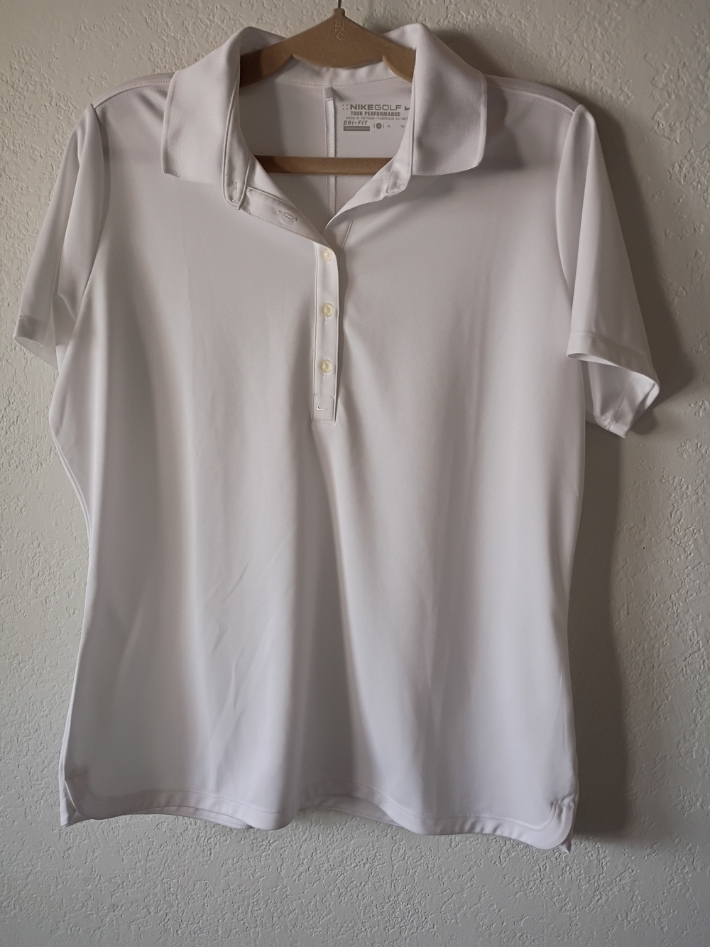 Nike Golf Women’s White Dri-FIT Polo Shirt Size XL